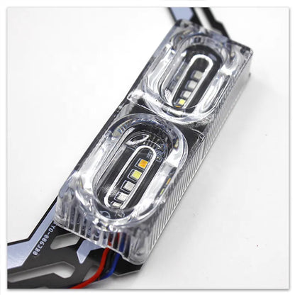 Universal Motorcycle DRL Strobe Brake Lamp LED Flash Stop Light Flow RGB Colorful Tail Light, product view 05