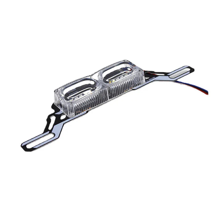 Universal Motorcycle DRL Strobe Brake Lamp LED Flash Stop Light Flow RGB Colorful Tail Light, product view 06