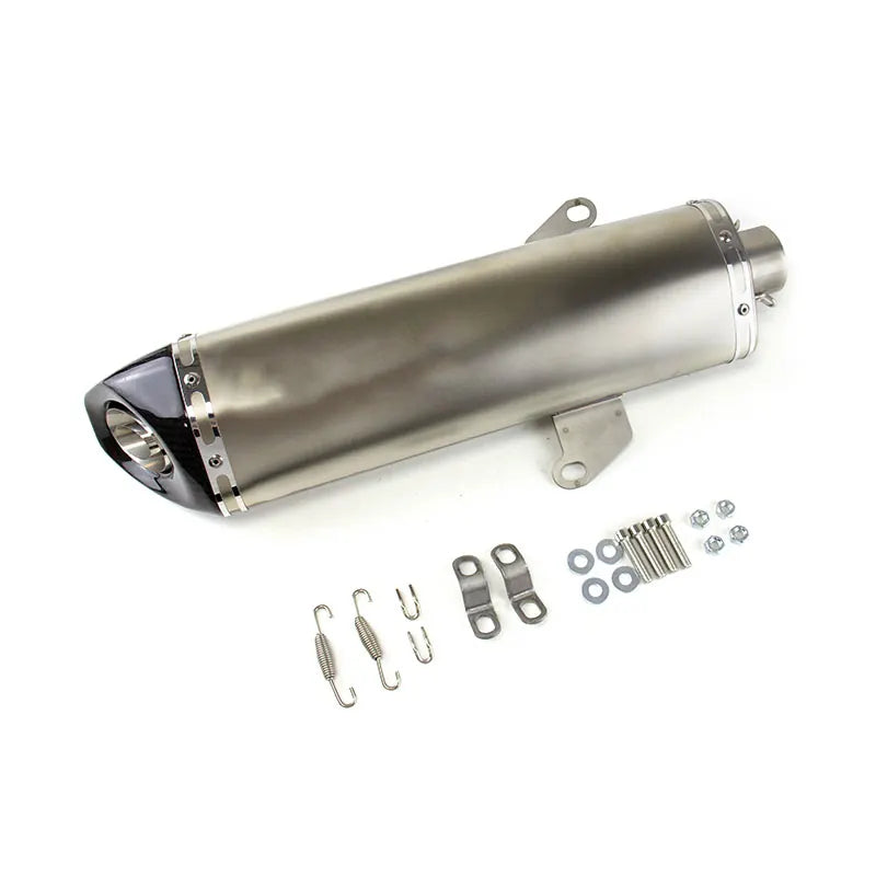 Universal Motorcycle Exhaust Modification Muffler for ZA350 NSS350 Stainless Steel Exhaust Pipe, product view 01