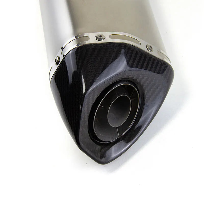Universal Motorcycle Exhaust Modification Muffler for ZA350 NSS350 Stainless Steel Exhaust Pipe, product view 03