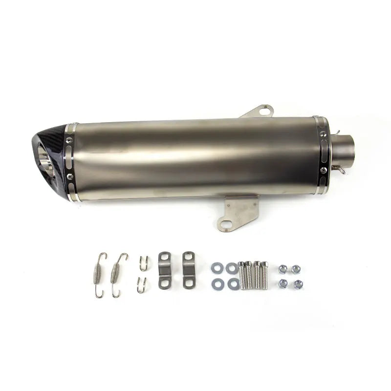 Universal Motorcycle Exhaust Modification Muffler for ZA350 NSS350 Stainless Steel Exhaust Pipe, product view 04