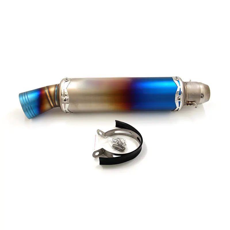 Universal Motorcycle Exhaust Muffler Pipe Stainless Steel for Ninja250 300 400 Z800Z900Z1000GSXR600750, product view 01