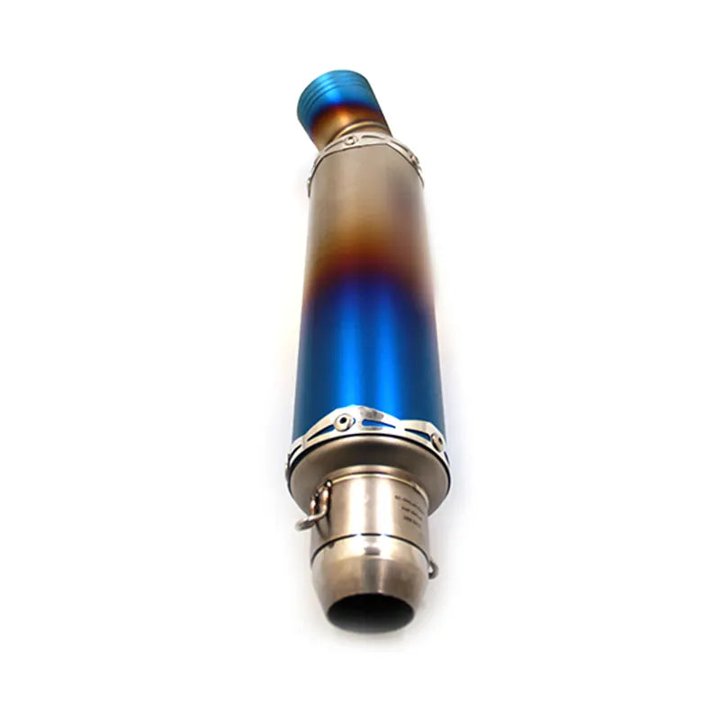 Universal Motorcycle Exhaust Muffler Pipe Stainless Steel for Ninja250 300 400 Z800Z900Z1000GSXR600750, product view 02