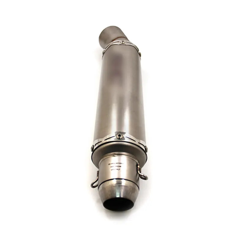 Universal Motorcycle Exhaust Muffler Pipe Stainless Steel for Ninja250 300 400 Z800Z900Z1000GSXR600750, product view 03