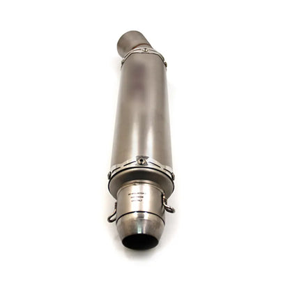 Universal Motorcycle Exhaust Muffler Pipe Stainless Steel for Ninja250 300 400 Z800Z900Z1000GSXR600750, product view 03