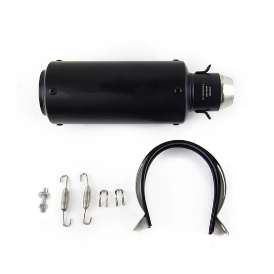 Peça de reposição de componente de escapamento de motocicleta xmm-0021-black-245mm