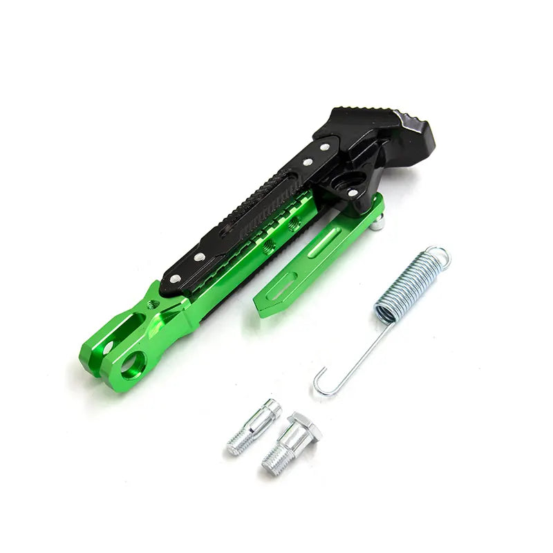 Universal Motorcycle Kickstand Accessories CNC Aluminum Alloy Adjustable Tripod Holder Kickstand Foot Side Stand Fit, product view 03