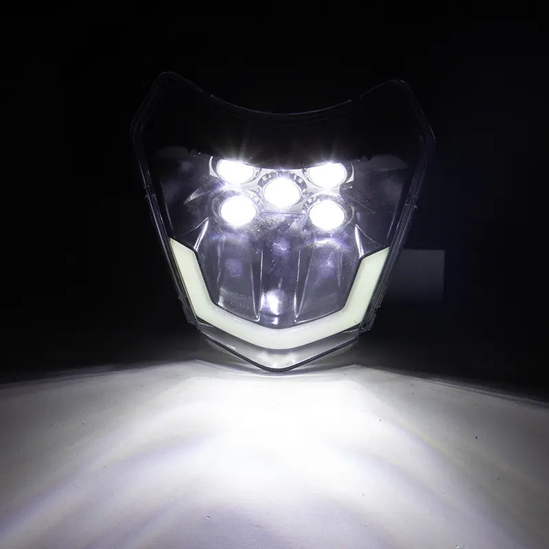 Universal Motorcycle LED Headlight for KTM EXC XC Motocross Daytime Running Light Low High Beam Night Light, product view 04