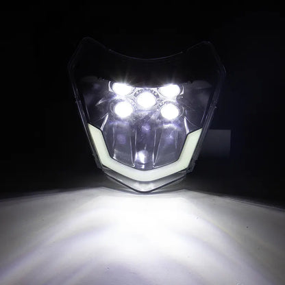 Universal Motorcycle LED Headlight for KTM EXC XC Motocross Daytime Running Light Low High Beam Night Light, product view 04