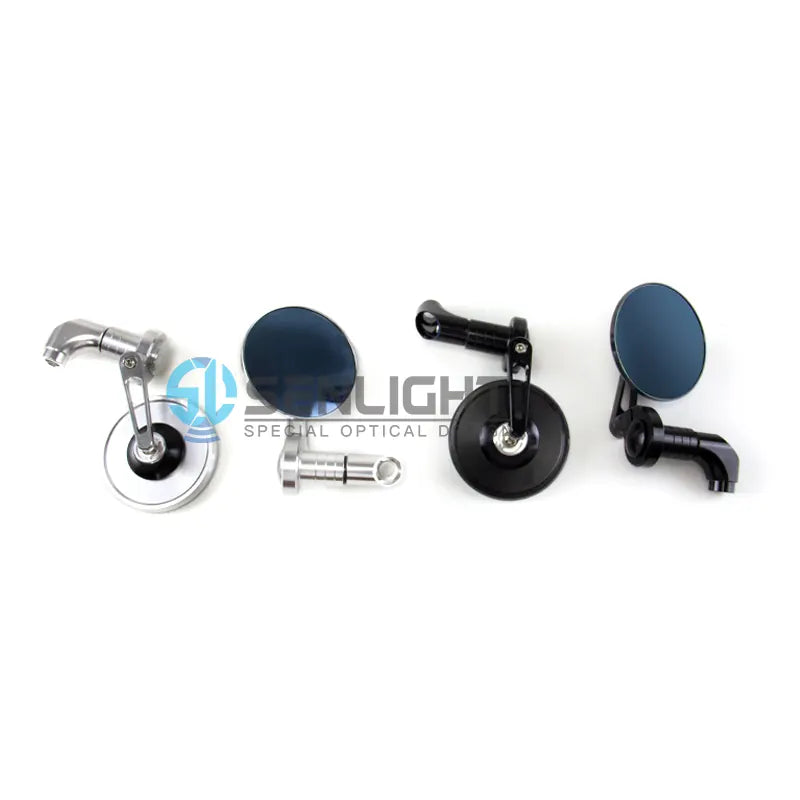 Universal Motorcycle Mirror Handlebar Round Handle Bar End Mirrors, product view 04