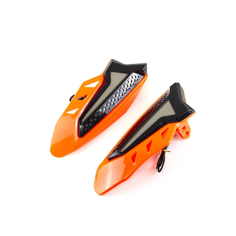 Universal Motorcycle Modification Hand Guard Off-road Vehicle Bow 12V Flowing Water Turn signal Light Seven-color, product view 03