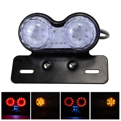 Universal Motorcycle Retro LED Tail Light for Harley Turn Signal Brake Taillight License Plate Lamp Lighting, product view 03