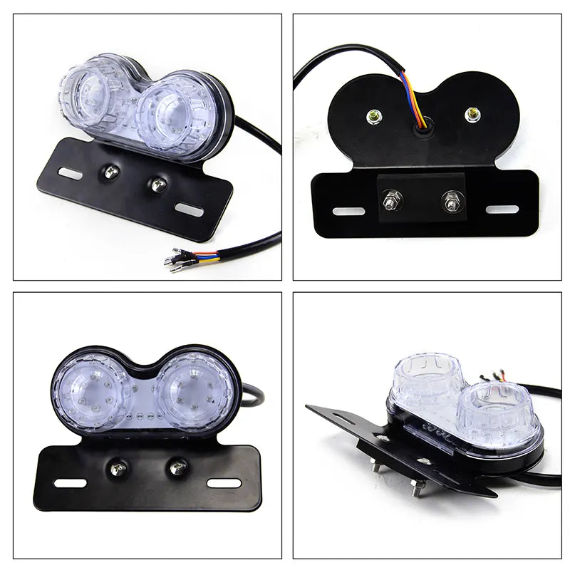 Universal Motorcycle Retro LED Tail Light for Harley Turn Signal Brake Taillight License Plate Lamp Lighting, product view 04