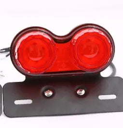Universal Motorcycle Retro LED Tail Light for Harley Turn Signal Brake Taillight License Plate Lamp Lighting, product view 09