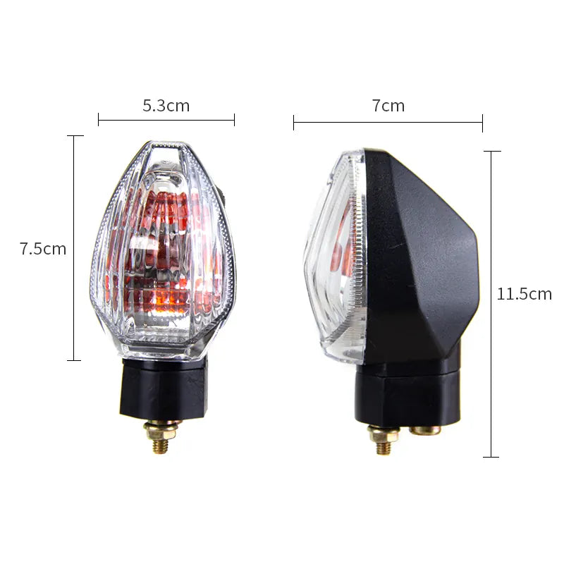 Universal Motorcycle Retro Modification Turn Signal Light Moto Indicator Lamp Lighting System Parts Accessories, product view 02