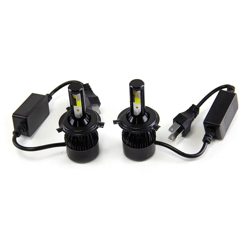Universal Motorcycle Super Bright H4 Led Headlight Four Colors Change Front Fog Lamp Driving Bulbs Accessories, product view 01