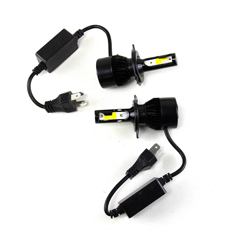 Universal Motorcycle Super Bright H4 Led Headlight Four Colors Change Front Fog Lamp Driving Bulbs Accessories, product view 06