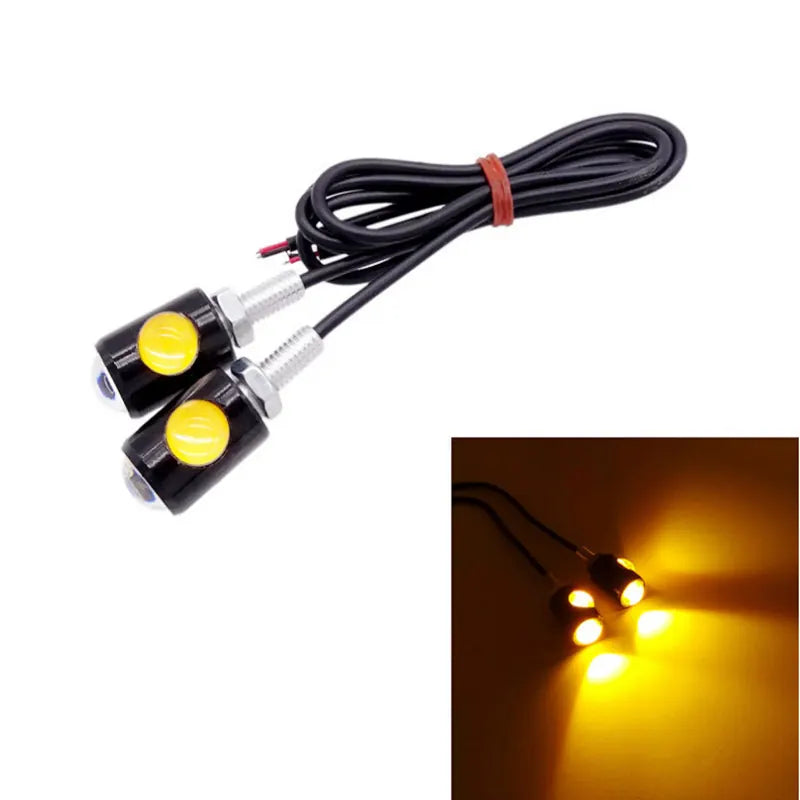 Universal Motorcycle Super Bright LED License Plate Light Reversing Eagle Eye Daytime Taillight Rear Fog Running, product view 07
