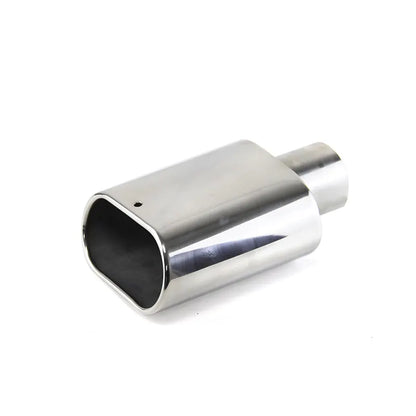 Universal Oval Outlet Exhaust Tip 9 Inch Length Polished Silver Stainless Muffler Downpipe, product view 07