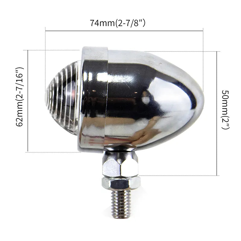 Universal Turn Signal Light for Harley Davidson Choppers Cruisers Turning Indicator Blinkers Amber Lights, product view 03