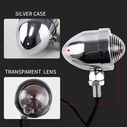 Universal Turn Signal Light for Harley Davidson Choppers Cruisers Turning Indicator Blinkers Amber Lights, product view 06
