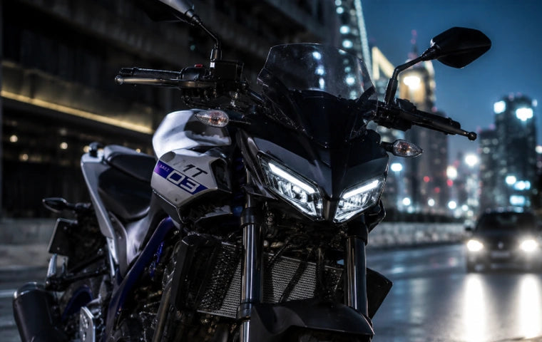 Urban motorcycle LED headlight night