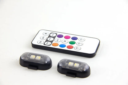 Wireless Led Strobe Light USB Rechargeable Warning Lamp for Car Motorcycle Drone Aircraft Remote Control Flashing, product view 03