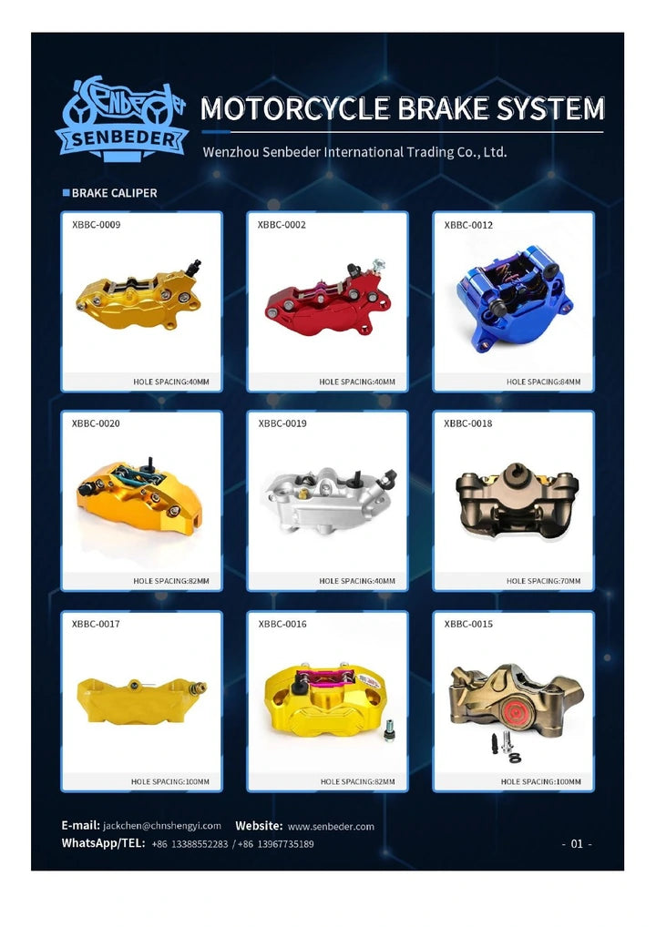 Motorcycle Brake Calipers catalog cover