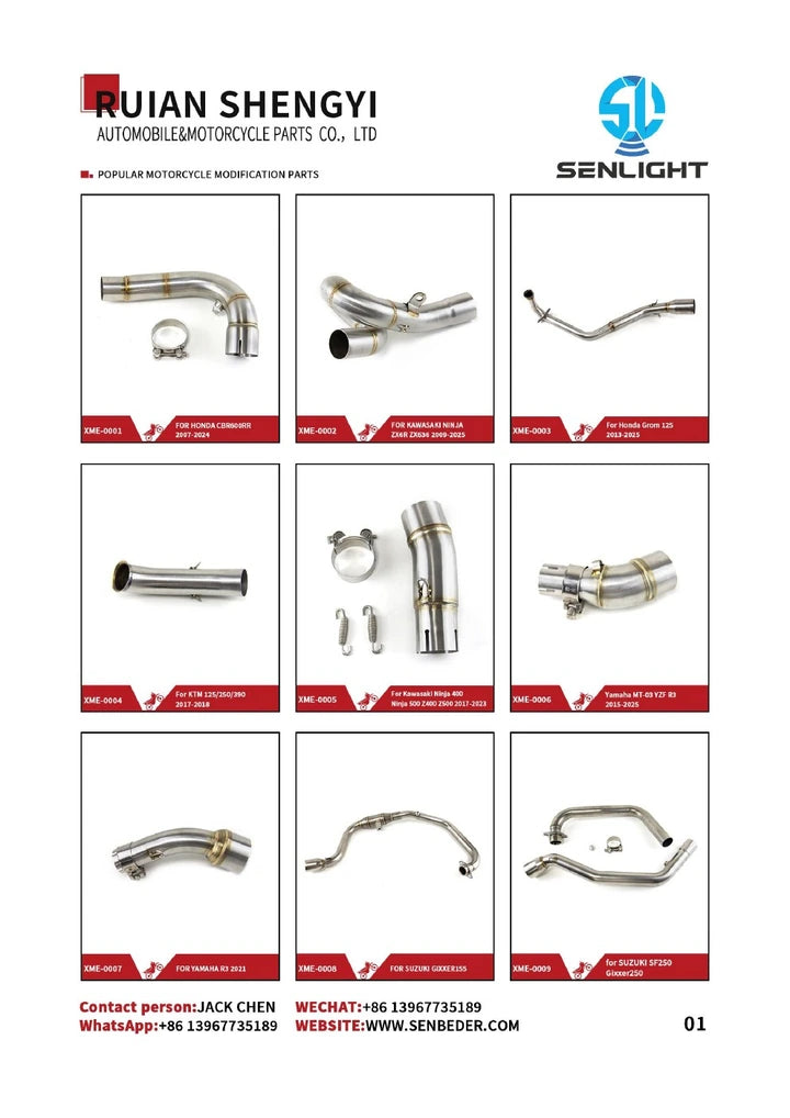 Motorcycle Exhaust Mid Pipes catalog cover