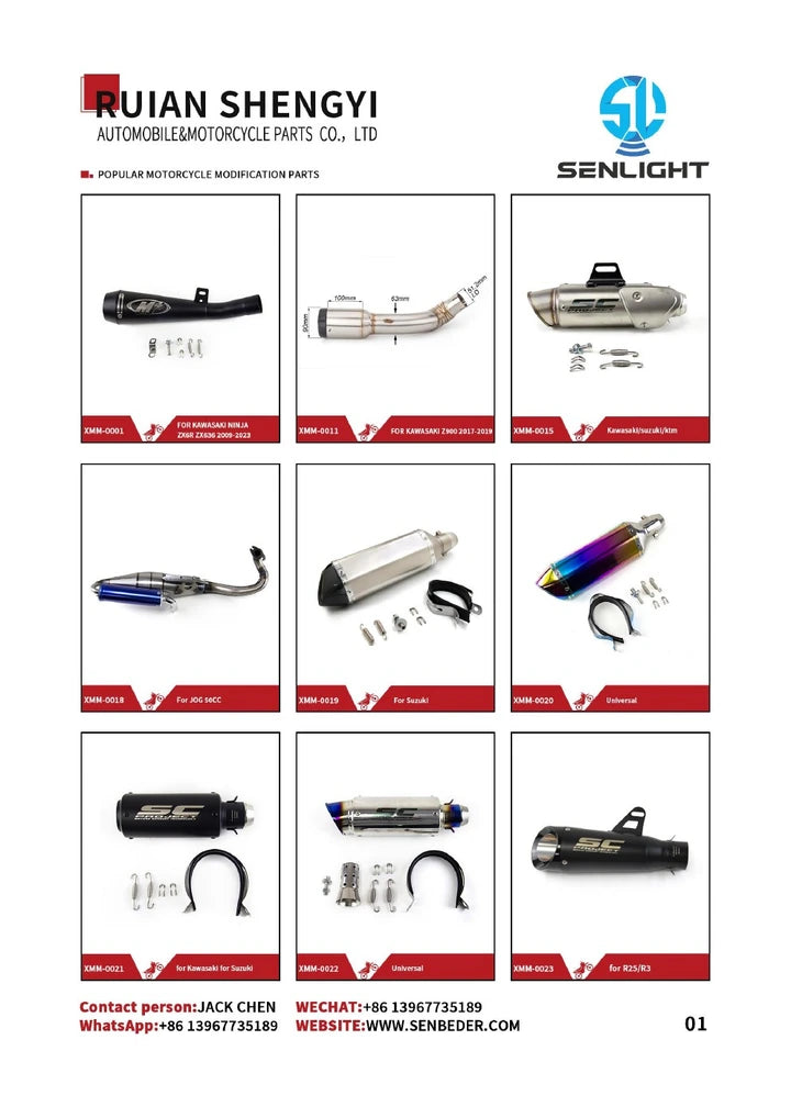 Motorcycle Exhaust Mufflers catalog cover