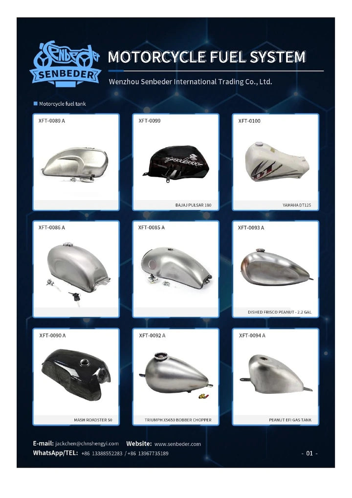 Motorcycle Fuel Tanks & Caps catalog cover