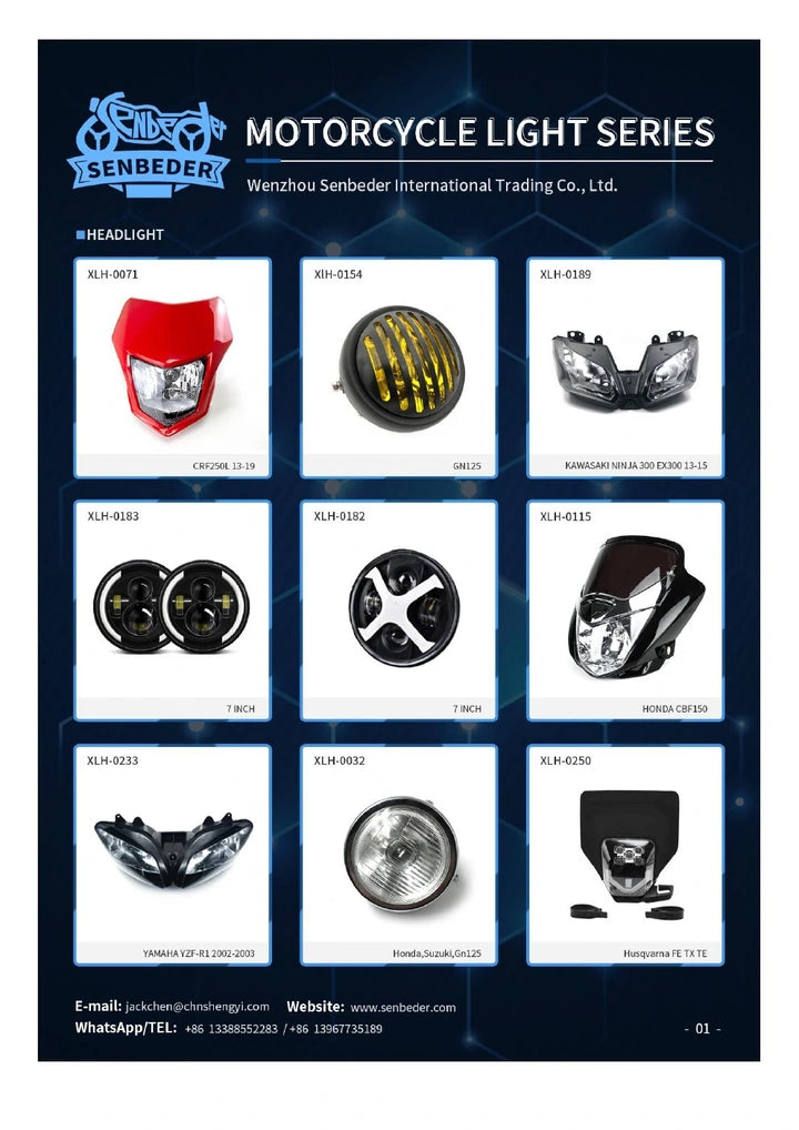 Motorcycle Headlights catalog cover