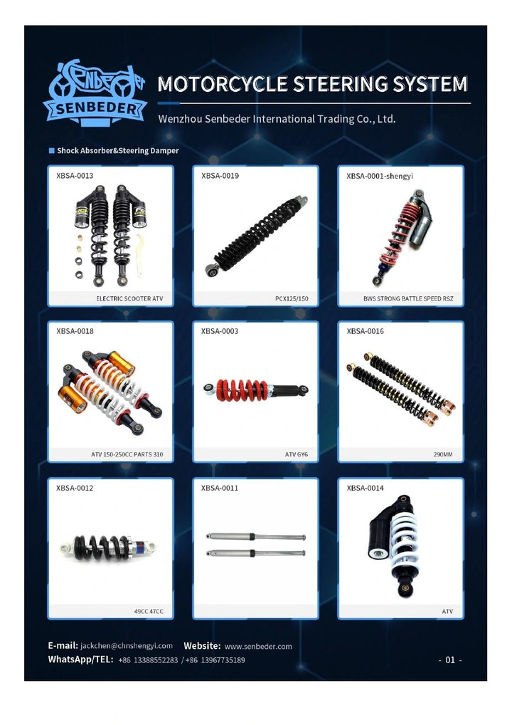 Shock Absorbers & Steering Dampers catalog cover