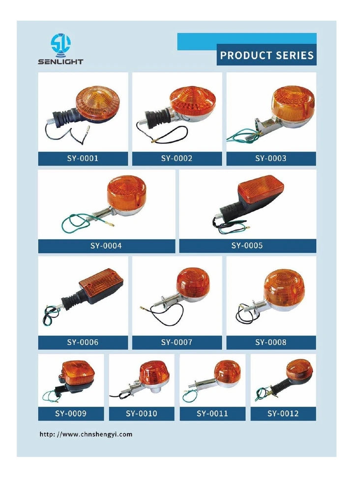 Turn Signal Lights - 2025 Range catalog cover