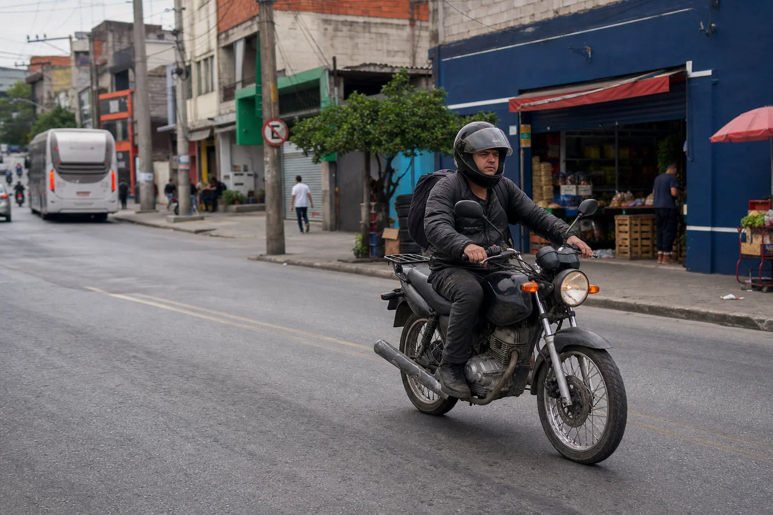Latin America motorcycle parts for a local rider in Sao Paulo