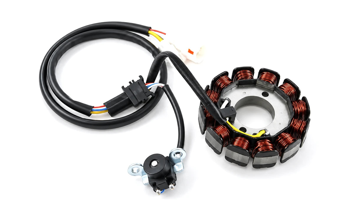 Produk gegelung stator katalog sebenar yang diambil gambar pada latar belakang studio yang terang