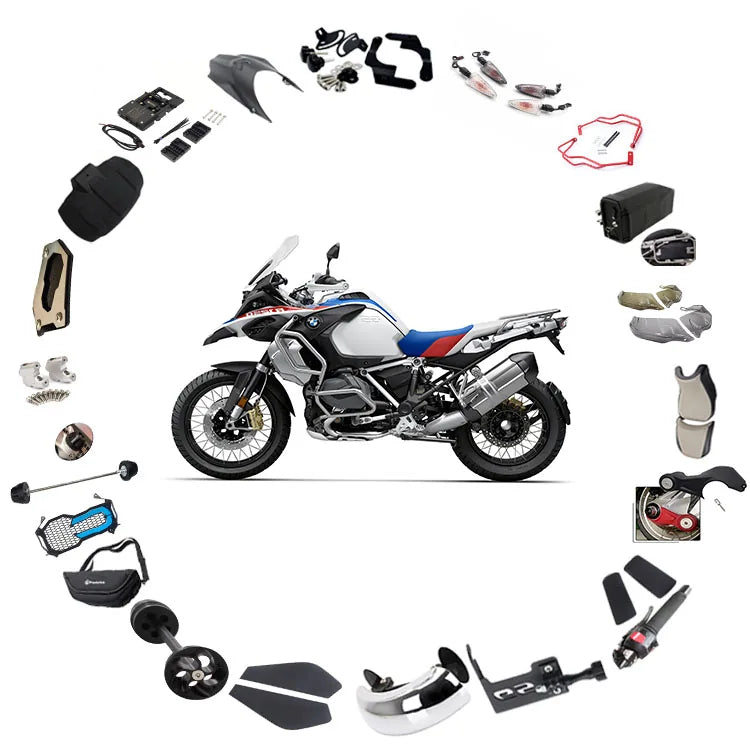 BMW R 1250 with motorcycle parts