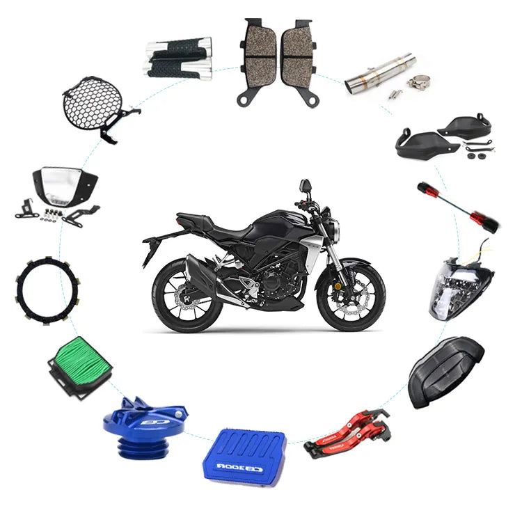 Honda CB300R with motorcycle parts