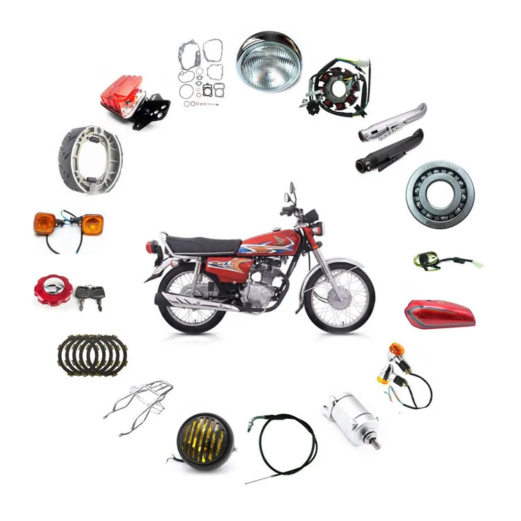 Honda CG125 with motorcycle parts