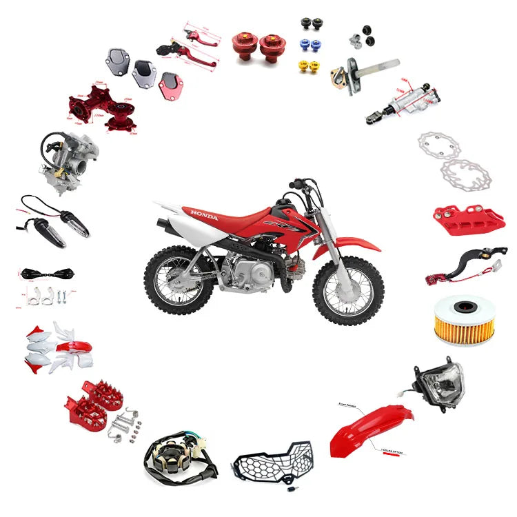 Honda CRF250 with motorcycle parts