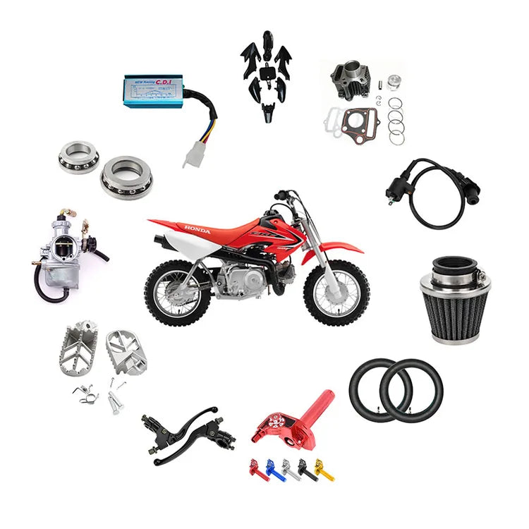 Honda CRF50 with motorcycle parts