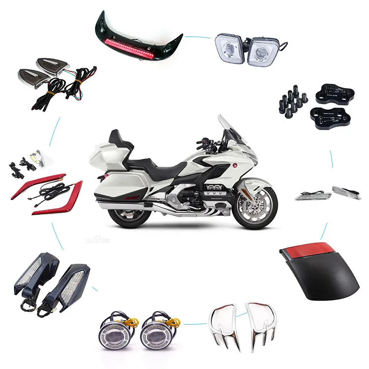 Honda GL1800 with motorcycle parts