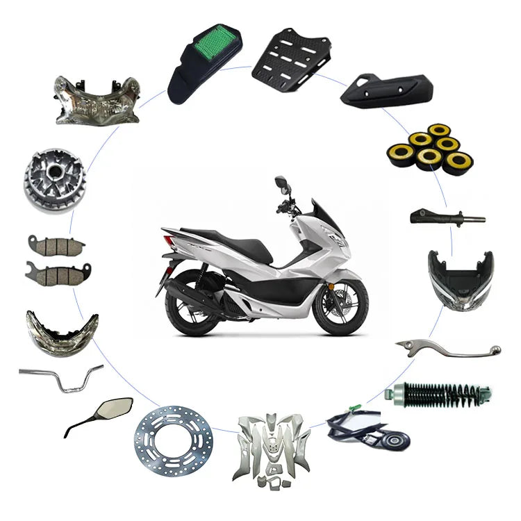 Honda PCX with motorcycle parts