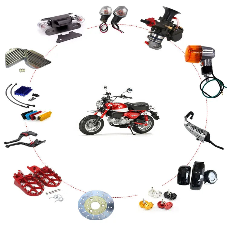 Honda Monkey with motorcycle parts