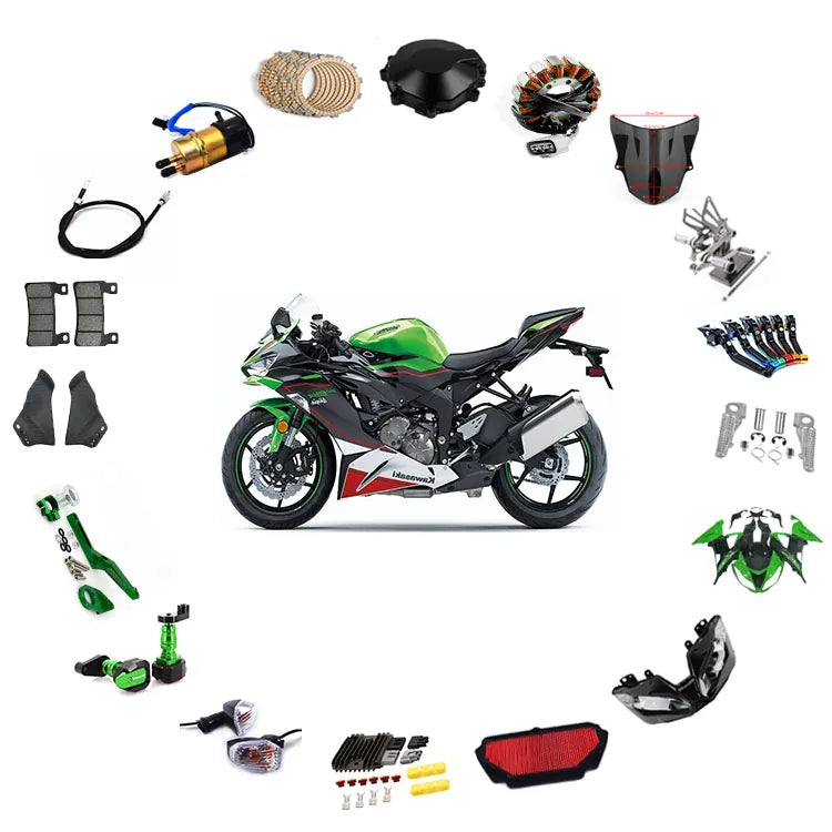 Kawasaki Ninja ZX-6R ABS with motorcycle parts