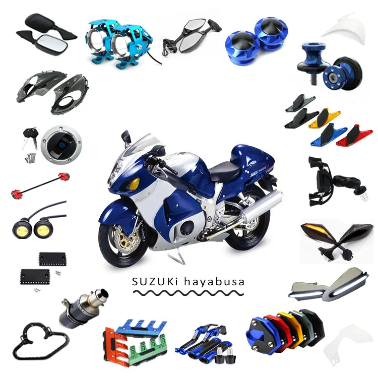 Suzuki Hayabusa with motorcycle parts