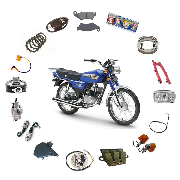 Suzuki AX100 with motorcycle parts